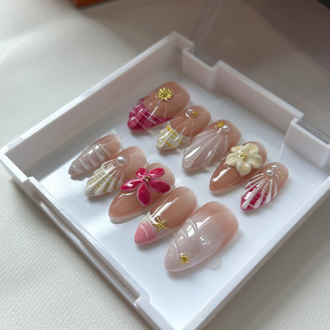3D Shell Five Petal Flower
